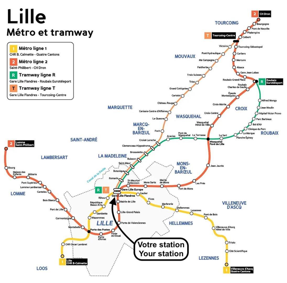 Lille Gares - 50M2 Apartment! Eksteriør bilde